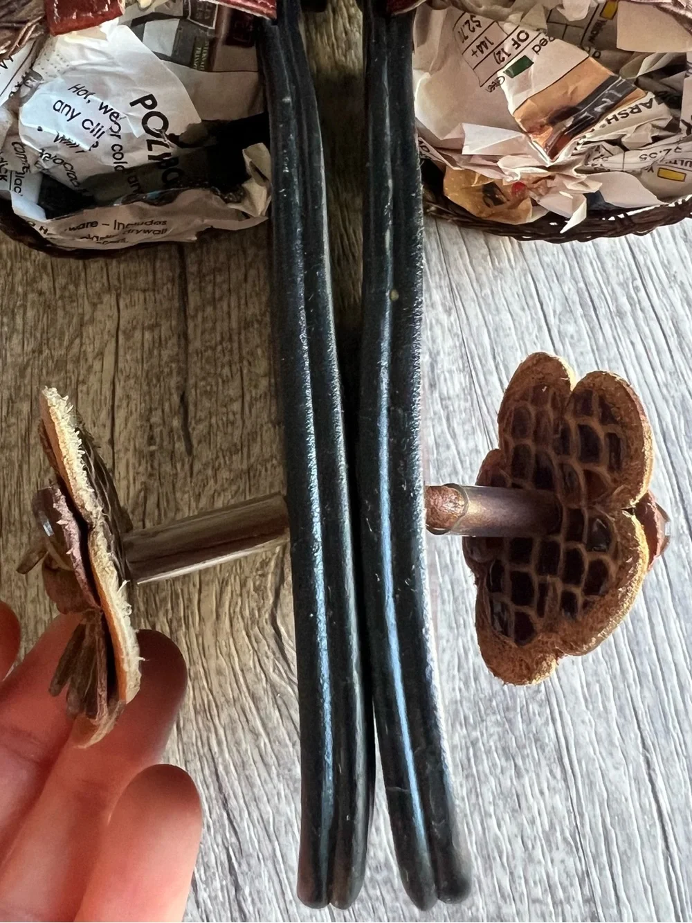 N/A brown woven